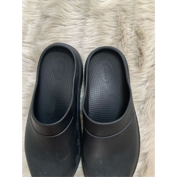 OOFOS Oocloog Clogs Sandals Mules Black Womens 11 Mens 9 Slip On Comfort - Picture 7 of 8